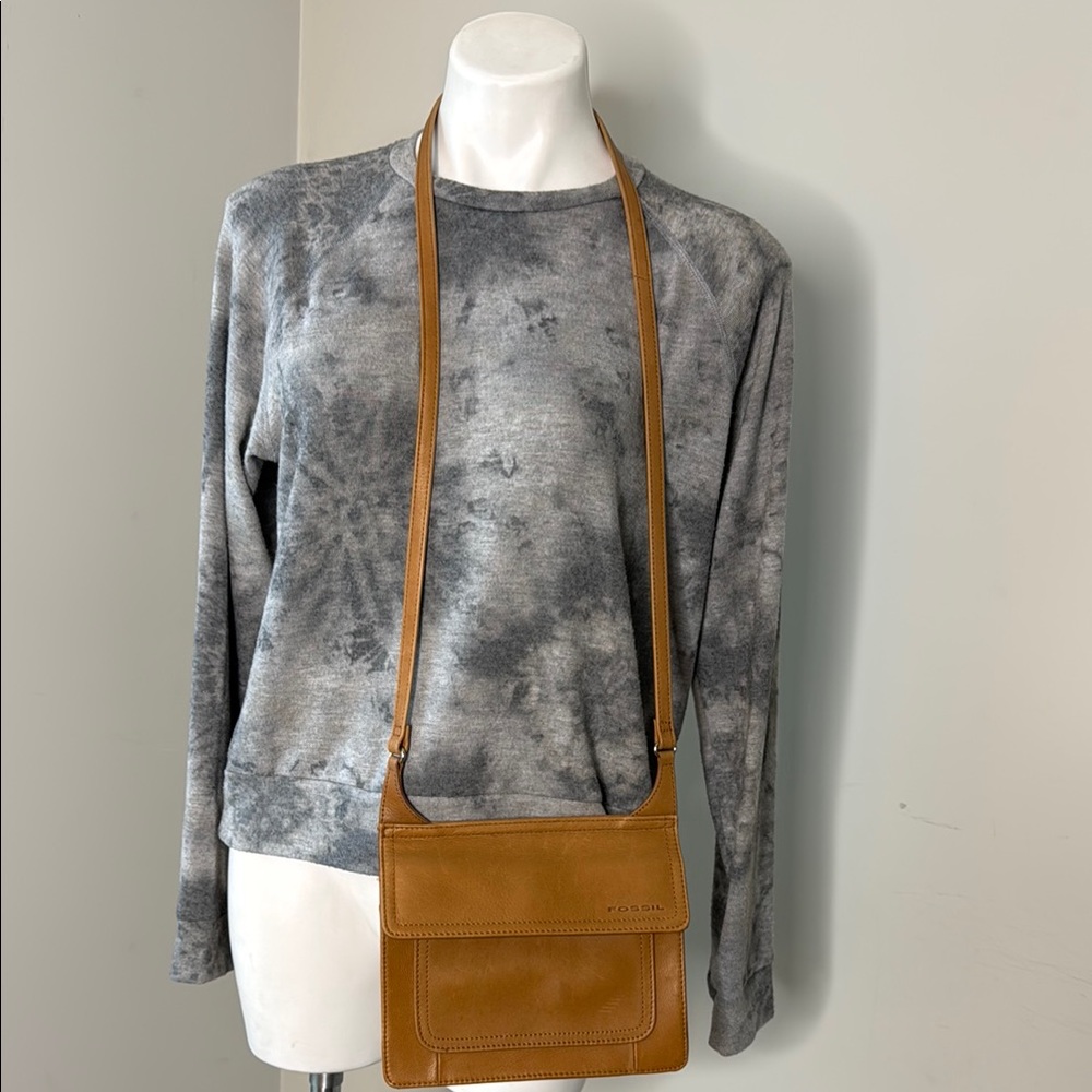 Fossil Crossbody leather Saddle Crossbody Bag Purse